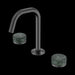 Nero Serenity Basin Set Edge Spout with Verde Alpi Handle