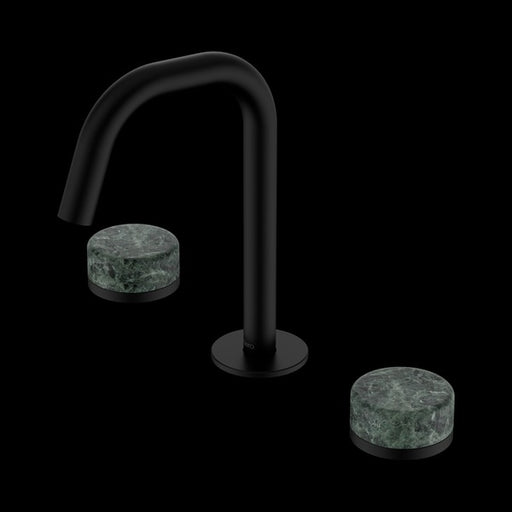 Nero Serenity Basin Set Edge Spout with Verde Alpi Handle