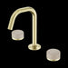 Nero Serenity Basin Set Edge Spout with Rome Travertine Handle