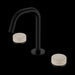 Nero Serenity Basin Set Edge Spout with Rome Travertine Handle