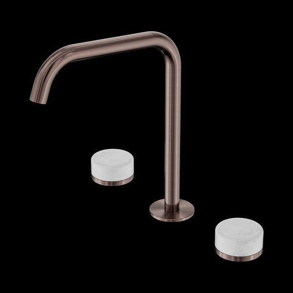Nero Serenity Bath/kitchen Set Edge Spout with Carrara Handle