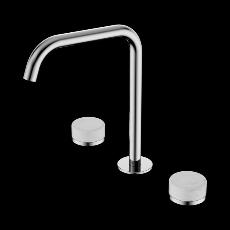 Nero Serenity Bath/kitchen Set Edge Spout with Carrara Handle