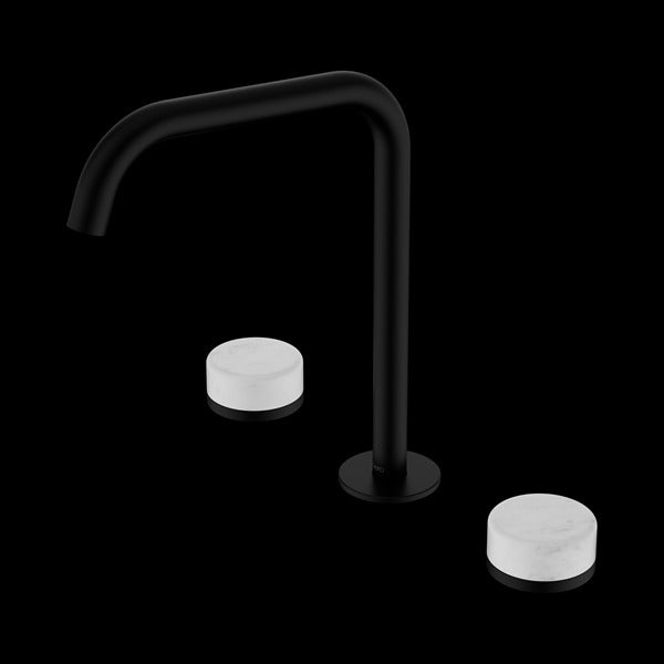 Nero Serenity Bath/kitchen Set Edge Spout with Carrara Handle