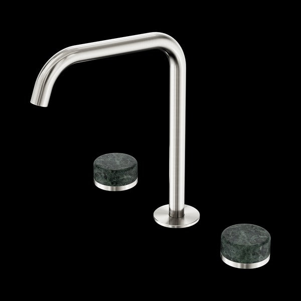 Nero Serenity Bath/kitchen Set Edge Spout with Verde Alpi Handle