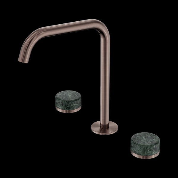 Nero Serenity Bath/kitchen Set Edge Spout with Verde Alpi Handle