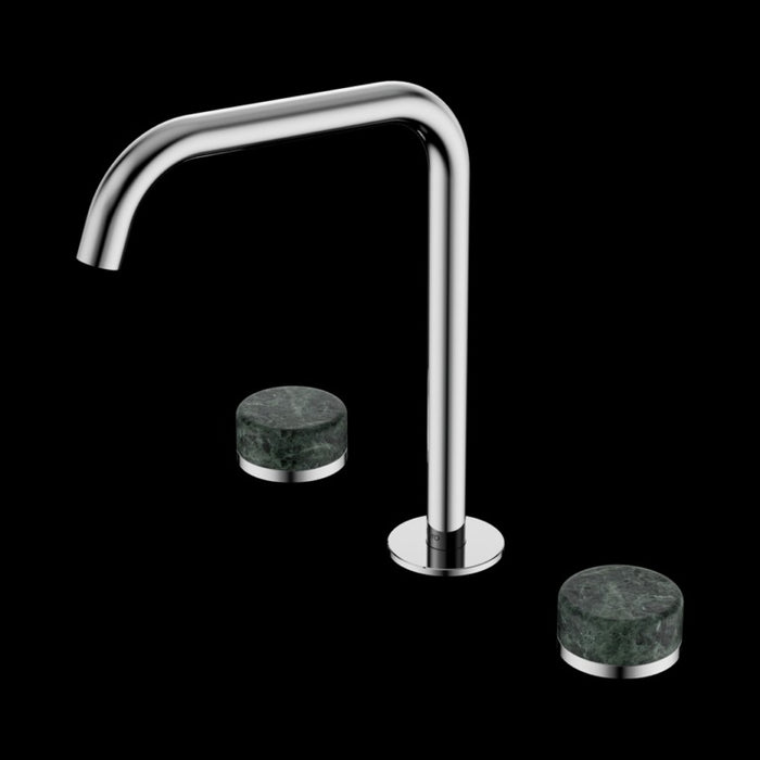 Nero Serenity Bath/kitchen Set Edge Spout with Verde Alpi Handle