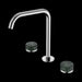 Nero Serenity Bath/kitchen Set Edge Spout with Verde Alpi Handle