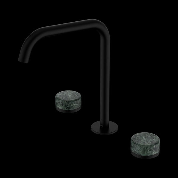 Nero Serenity Bath/kitchen Set Edge Spout with Verde Alpi Handle
