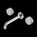 Nero Serenity Wall Basin Set Spout With Carrara Handle