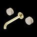 Nero Serenity Wall Basin Set Spout With Rome Travertine Handle