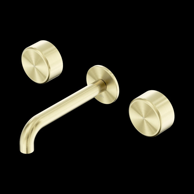 Nero Serenity Wall Basin Set Spout With Metal Handle