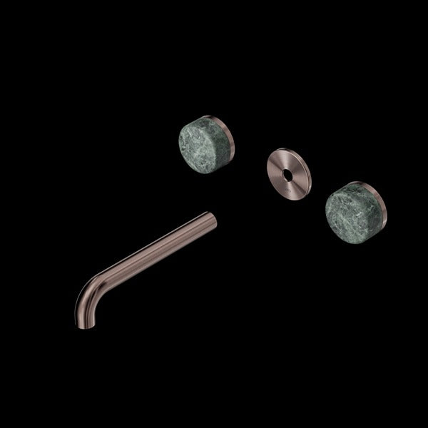 Nero Serenity Wall Basin Set Spout With Verde Alpi Handle Trim Kit (Requires In Wall Body 24C020)