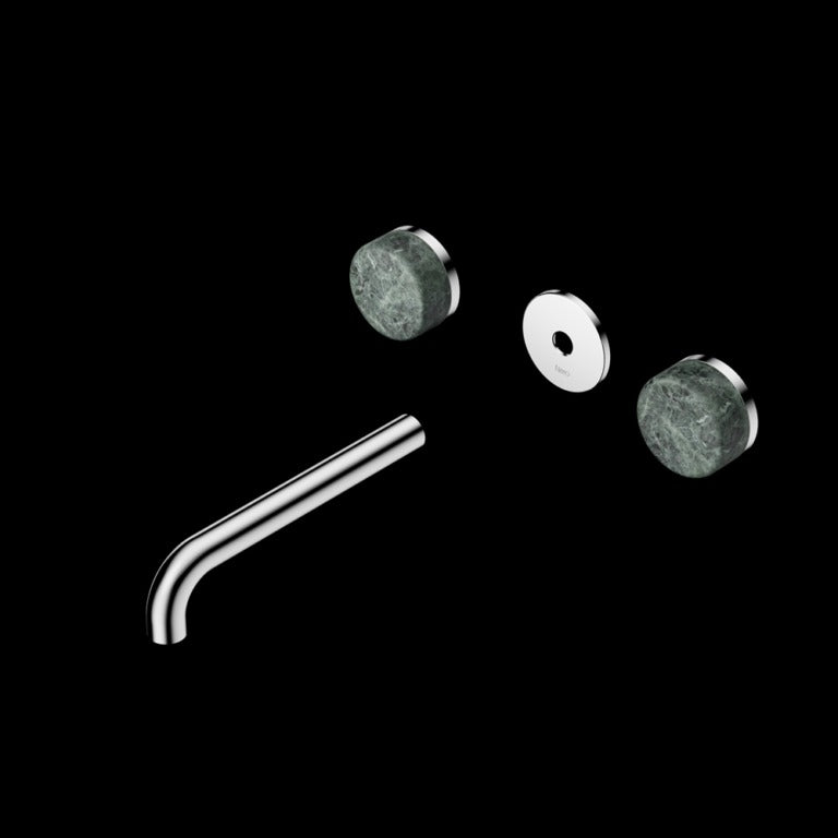 Nero Serenity Wall Basin Set Spout With Verde Alpi Handle Trim Kit (Requires In Wall Body 24C020)
