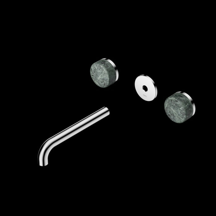 Nero Serenity Wall Basin Set Spout With Verde Alpi Handle Trim Kit (Requires In Wall Body 24C020)