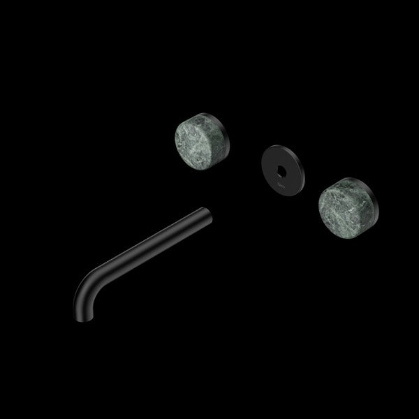 Nero Serenity Wall Basin Set Spout With Verde Alpi Handle Trim Kit (Requires In Wall Body 24C020)