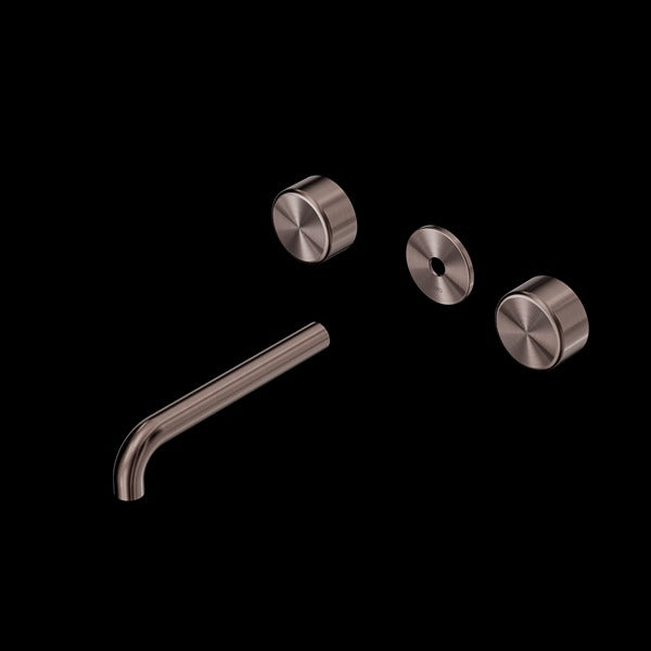 Nero Serenity Wall Basin Set Spout With Metal Handle Trim Kit Only Chrome (Requires In Wall Body 24C020)
