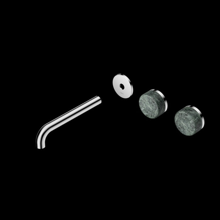 Nero Serenity Wall Basin Set Offset spout With Verde Alpi Handle Trim Kit (Requires In Wall Body 24C020)