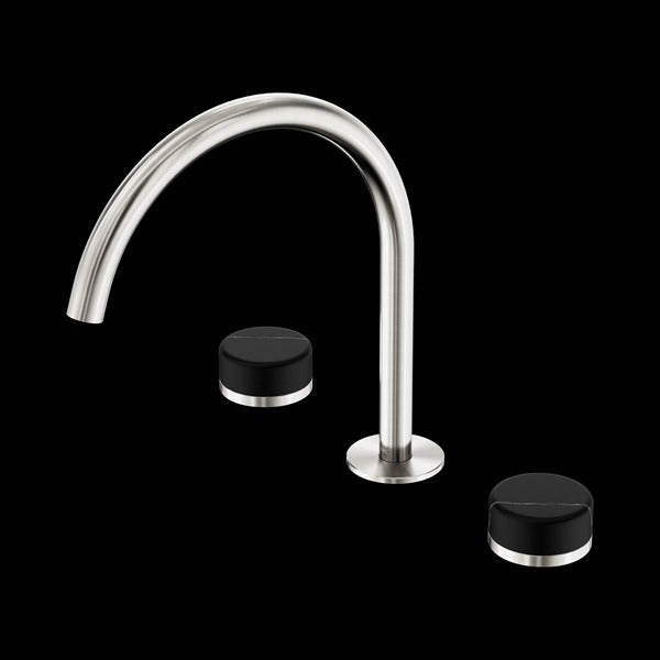 Nero Serenity Bath/kitchen Set Arc Spout with Marquina Black Handle