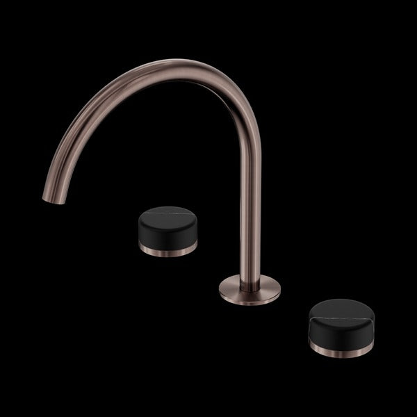 Nero Serenity Bath/kitchen Set Arc Spout with Marquina Black Handle