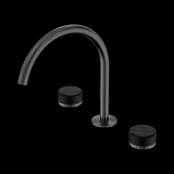 Nero Serenity Bath/kitchen Set Arc Spout with Marquina Black Handle