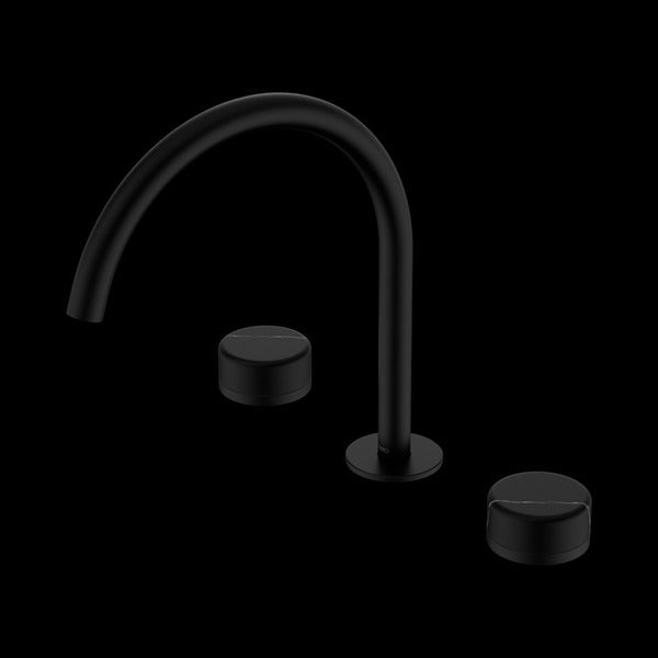 Nero Serenity Bath/kitchen Set Arc Spout with Marquina Black Handle
