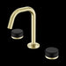 Nero Serenity Basin Set Edge Spout with Marquina Black Handle