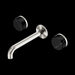Nero Serenity Wall Basin Set Spout With Marquina Black Handle