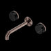 Nero Serenity Wall Basin Set Spout With Marquina Black Handle