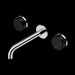 Nero Serenity Wall Basin Set Spout With Marquina Black Handle