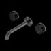 Nero Serenity Wall Basin Set Spout With Marquina Black Handle