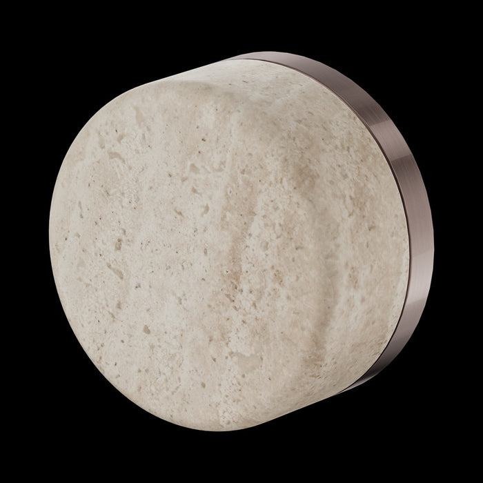 Nero Serenity Progressive Shower Mixer with Rome Travertine Handle