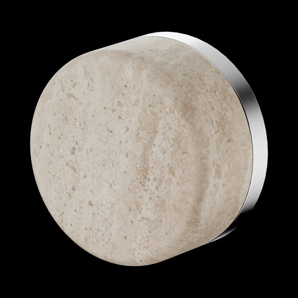 Nero Serenity Progressive Shower Mixer with Rome Travertine Handle