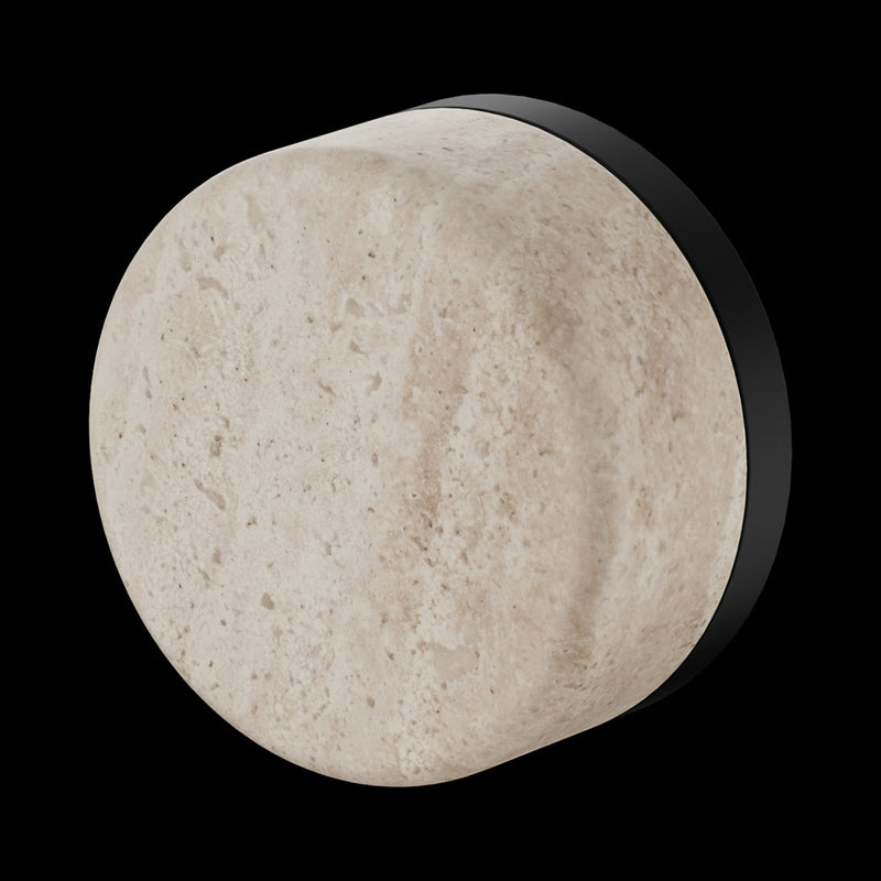 Nero Serenity Progressive Shower Mixer with Rome Travertine Handle