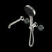 Nero Serenity Progressive Shower System with Spout with Verde Alpi Handle and Serenity Hand Shower
