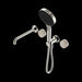 Nero Serenity Progressive Shower System With Spout With Rome Travertine Handle And Serenity Hand Shower