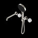 Nero Serenity Progressive Shower System With Spout With Arabescato Corchia Handle And Serenity Hand Shower