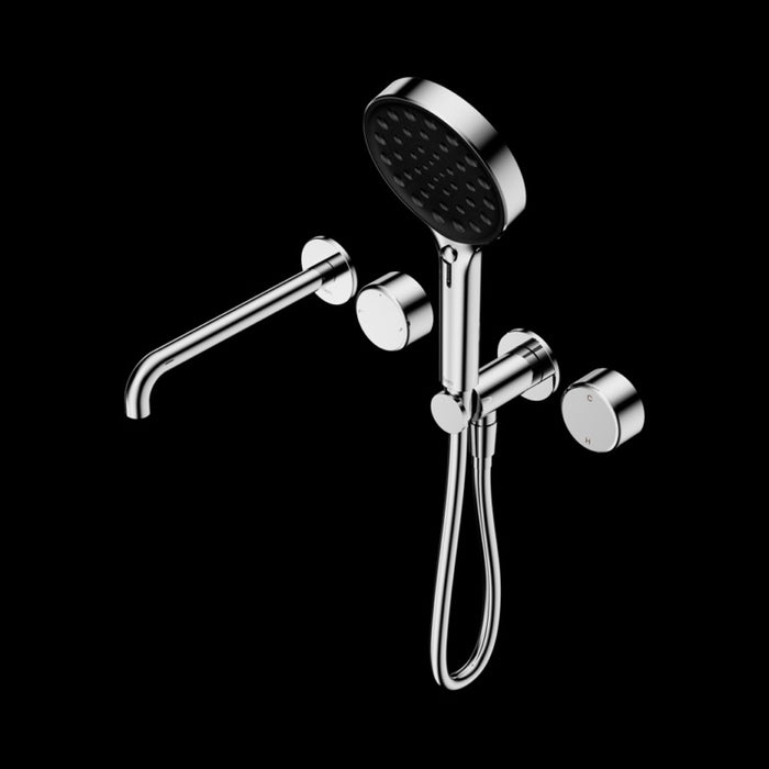 Nero Serenity Progressive Shower System With Spout With Metal Handle And Serenity Hand Shower