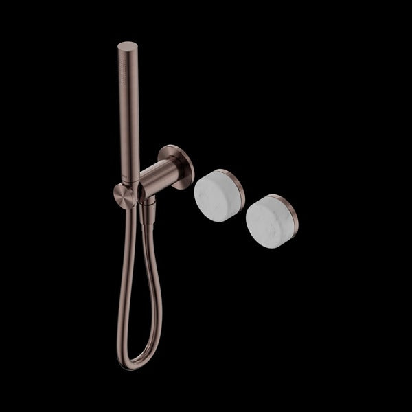 Nero Serenity Progressive Shower System with Carrara Handle and Slim Shower