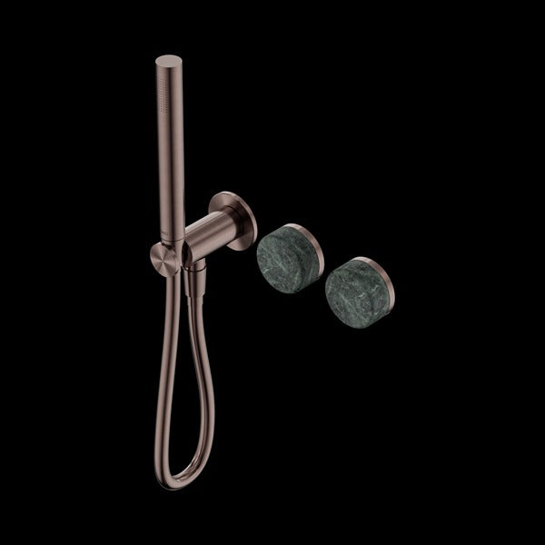 Nero Serenity Progressive Shower System with Verde Alpi Handle and Slim Shower