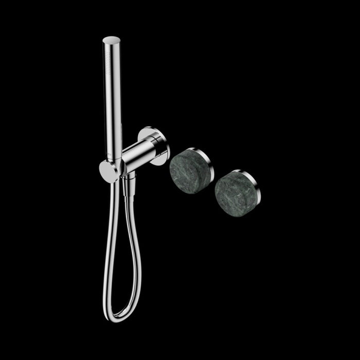Nero Serenity Progressive Shower System with Verde Alpi Handle and Slim Shower