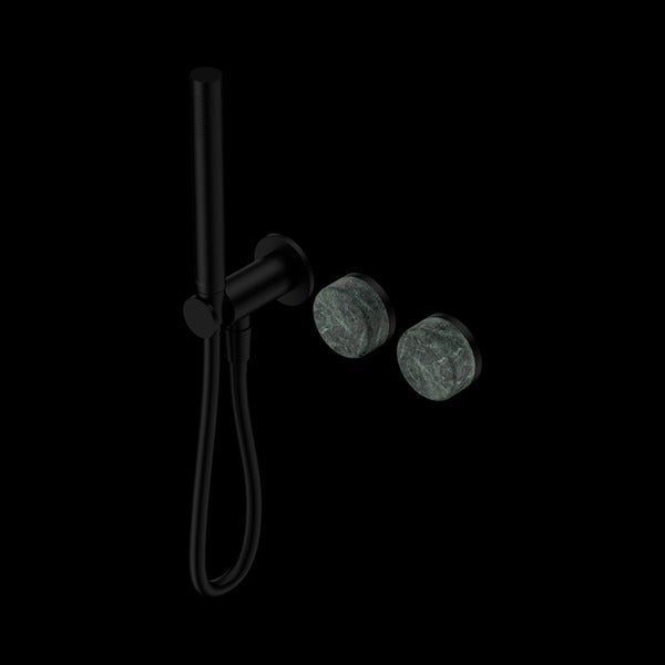 Nero Serenity Progressive Shower System with Verde Alpi Handle and Slim Shower