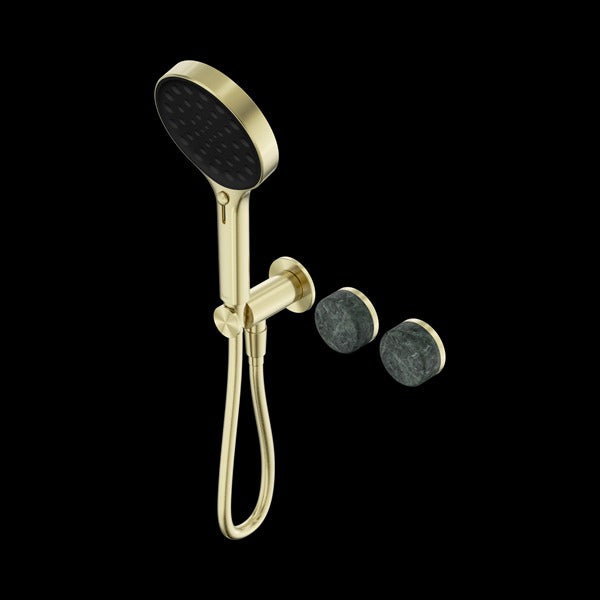 Nero Serenity Progressive Shower System with Verde Alpi Handle and Serenity Hand Shower