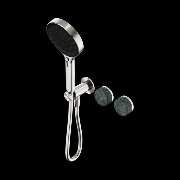 Nero Serenity Progressive Shower System with Verde Alpi Handle and Serenity Hand Shower
