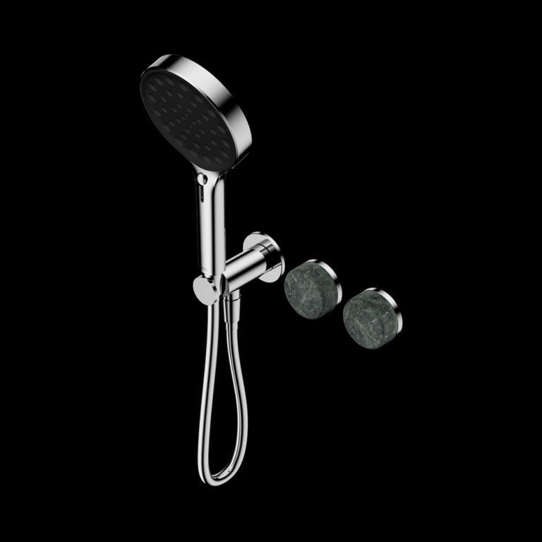 Nero Serenity Progressive Shower System with Verde Alpi Handle and Serenity Hand Shower