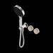 Nero Serenity Progressive Shower System With Rome Travertine Handle And Serenity Hand Shower