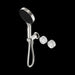 Nero Serenity Progressive Shower System With Arabescato Corchia Handle And Serenity Hand Shower