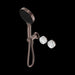 Nero Serenity Progressive Shower System With Arabescato Corchia Handle And Serenity Hand Shower