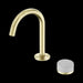 Nero Serenity Progressive Basin Mixer Arc Spout With Carrara Handle