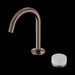 Nero Serenity Progressive Basin Mixer Arc Spout With Carrara Handle