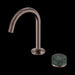 Nero Serenity Progressive Basin Mixer Arc Spout with Verde Alpi Handle